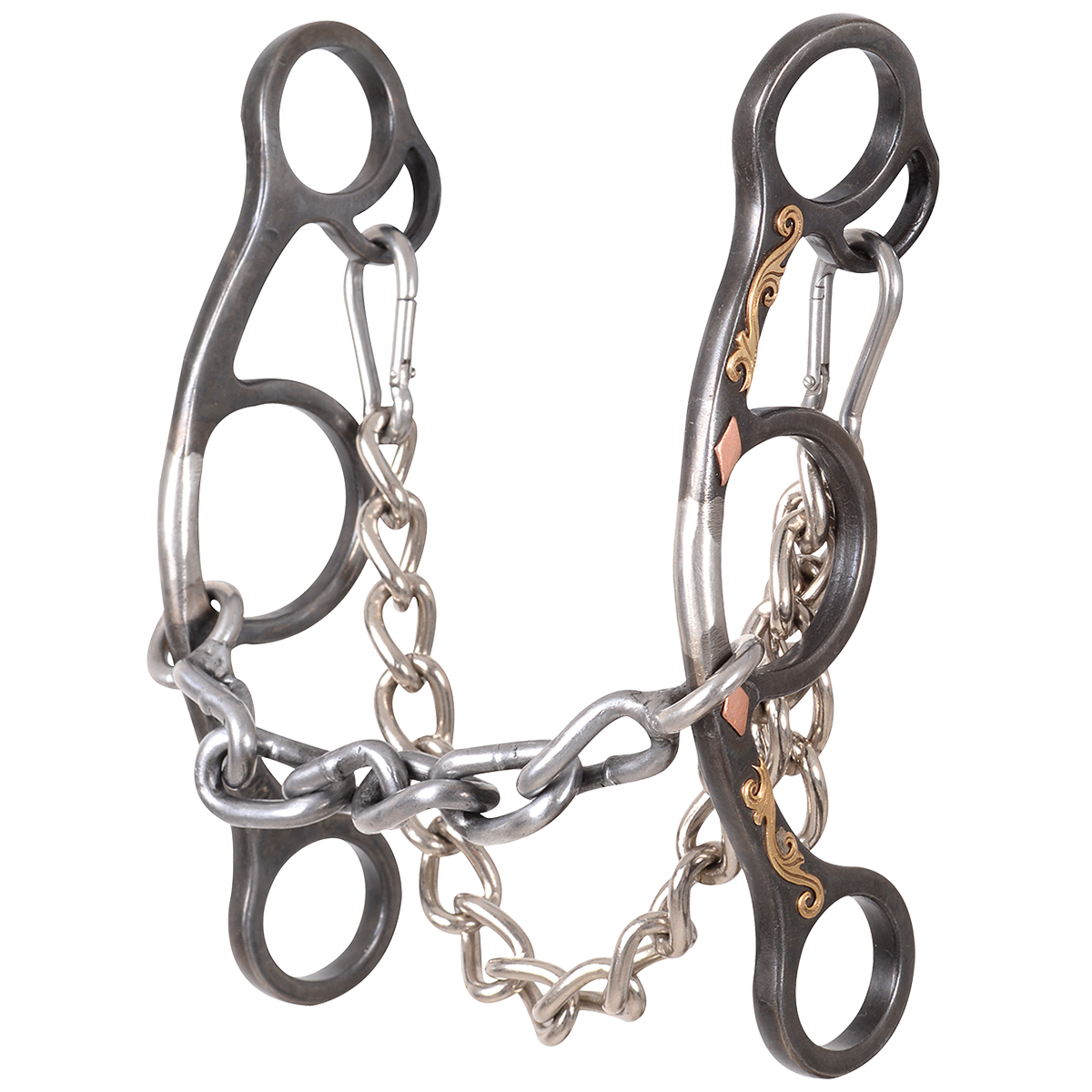 Sherry Cervi Long Shank Gag Barrel Chain Bit