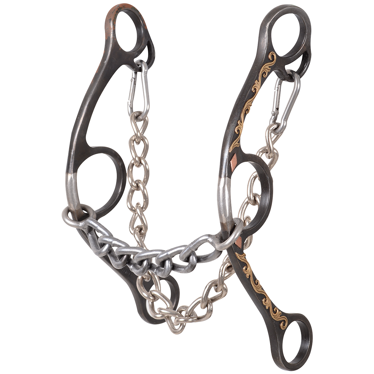 Sherry Cervi Chain Long Shank Gag Barrel Bit