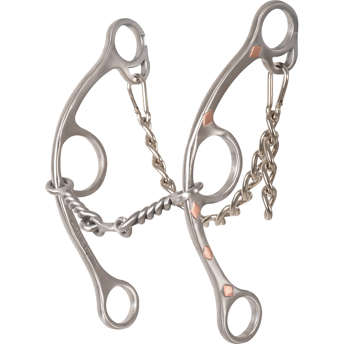 Sherry Cervi Twisted Wire Dogbone Long Shank Gag Bit