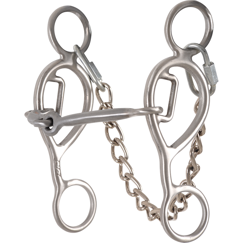 Les Vogt Game Changer Shank Smooth Snaffle Barrel Bit