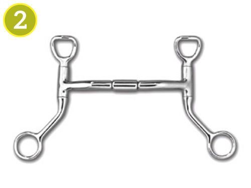 Traditional Mullen Relief Sweet Iron Bit with HBT Shanks
