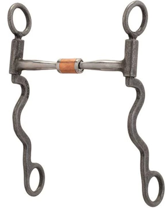 Pro Series Long 8-1/4&quot; Cheek Horse Bit, Buffed Black
