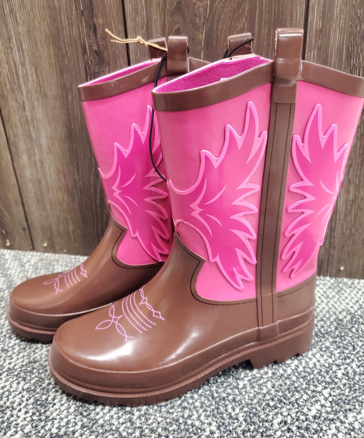 Kids Western Cowgirl Rain Boots
