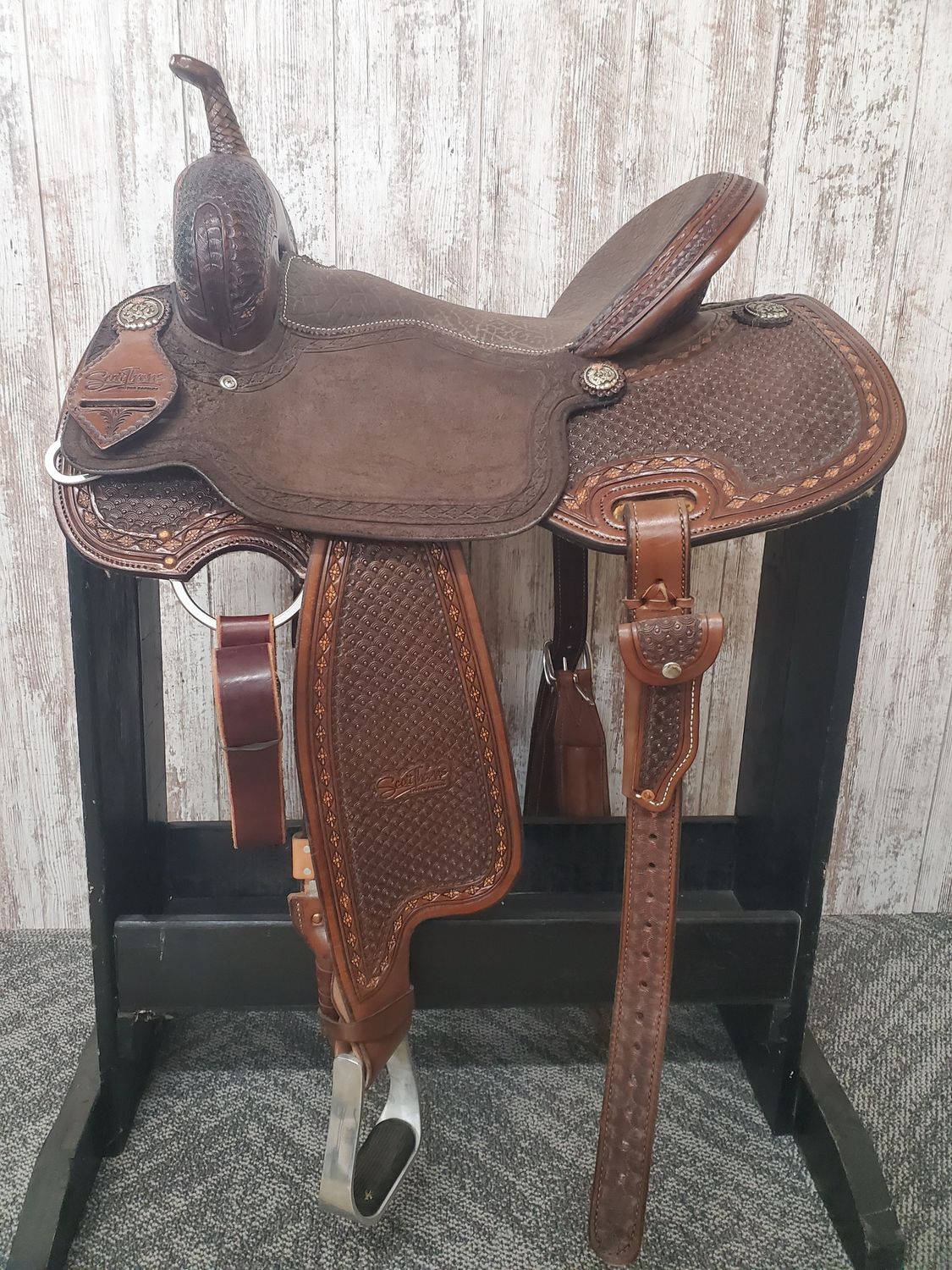 15&quot; Scott Thomas Barrel Saddle  Full Quarter Bars