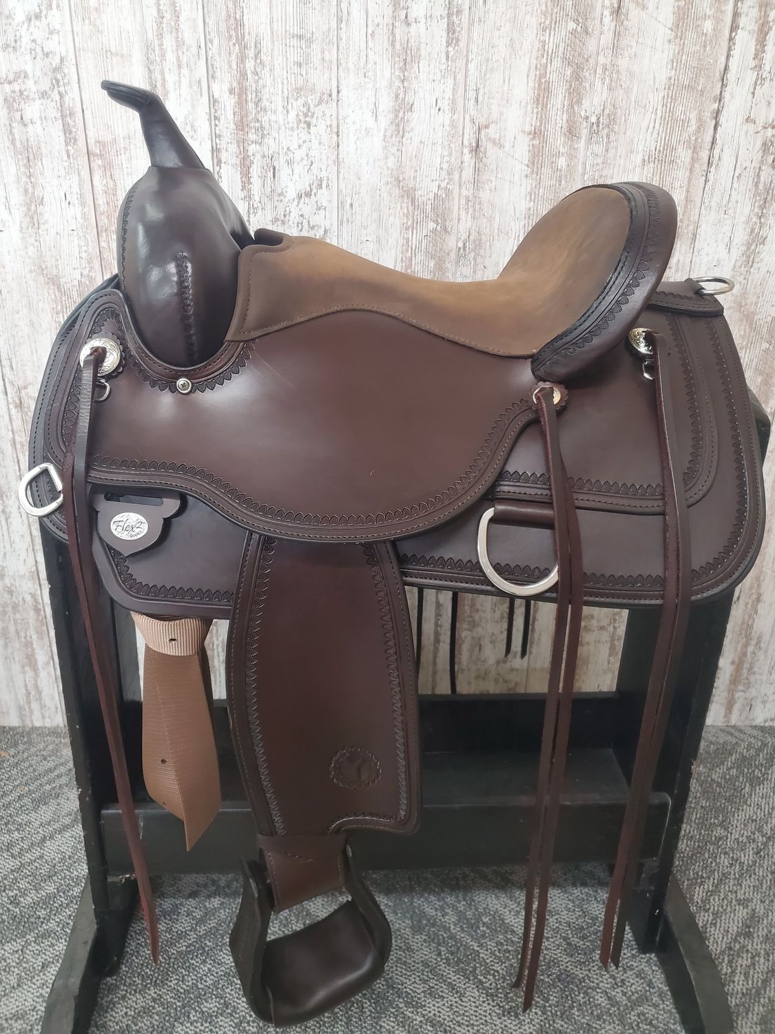 JBW 15&quot; Circle Y Topeka Flex 2 Trail Saddle - Wide