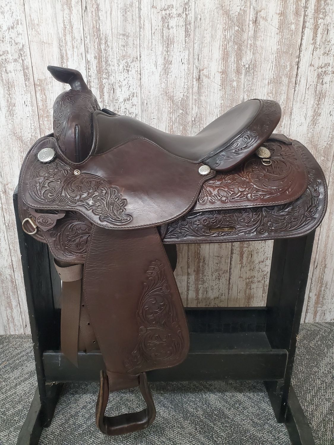 JBW USED CIRCLE Y PARK &amp; TRAIL SADDLE 15&quot; REG BAR