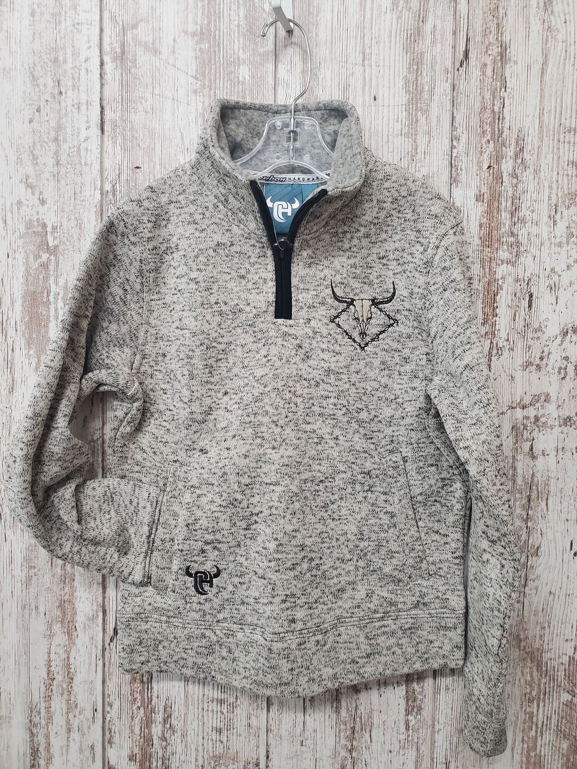 Barb Diamond Skull Fleece 3/4 Zip