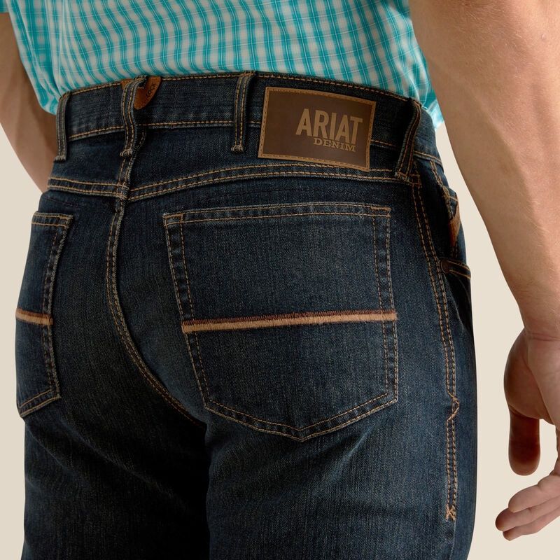Ariat Men&#39;s M4 Relaxed Stretch Pro Series Boot Cut Jeans Blackstone
