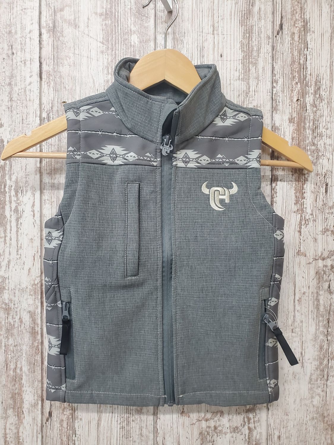 Tonal Aztec Accent Vest