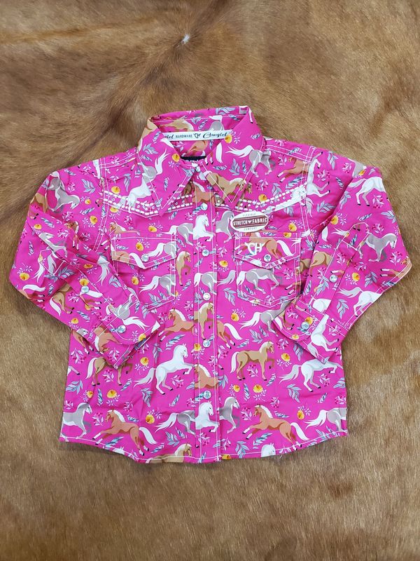 Dream Horse Floral Long Sleeve Western Shirt