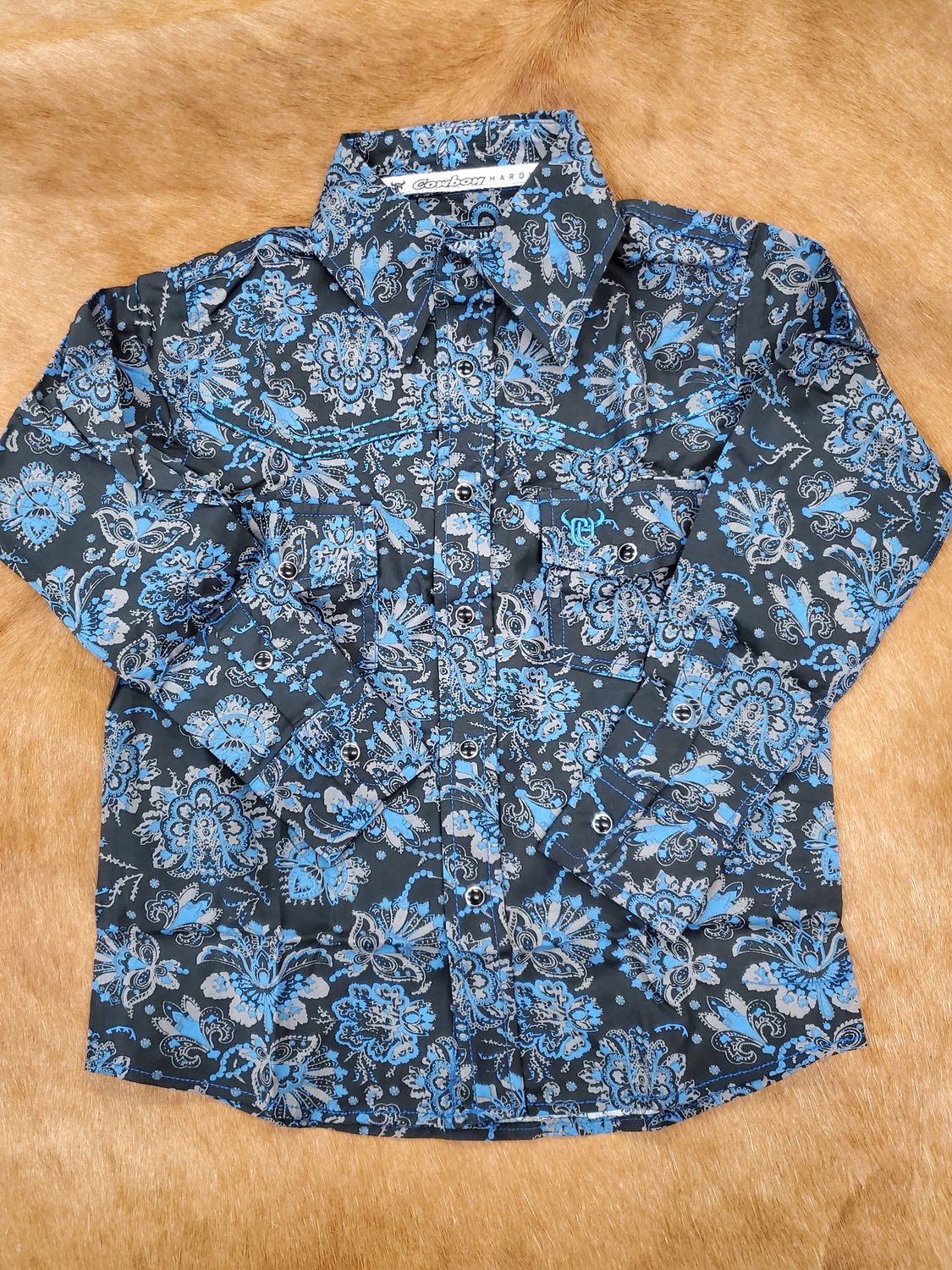 Peacock Paisley LS Snap Western Shirt-Color Options!