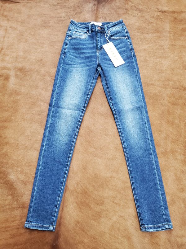High Rise Basic Ankle Skinny Jeans