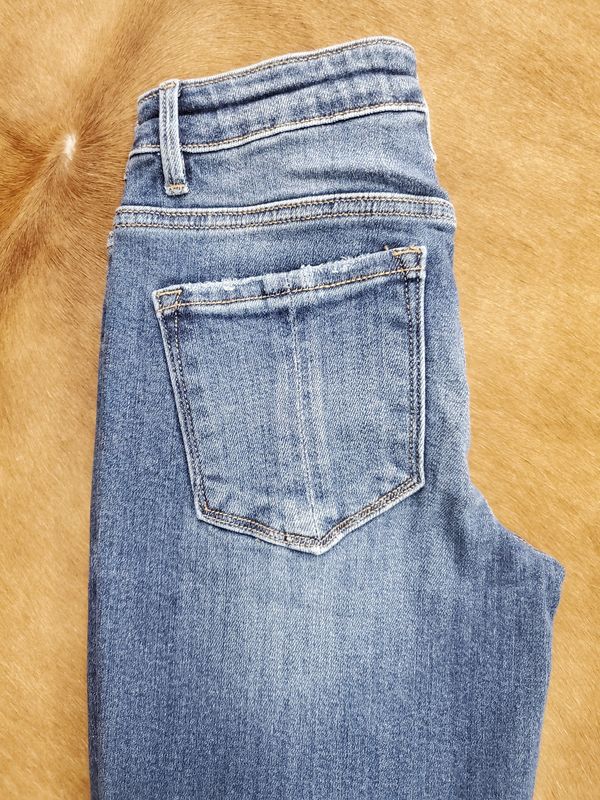 Mid Rise Flare Tummy Control Jeans