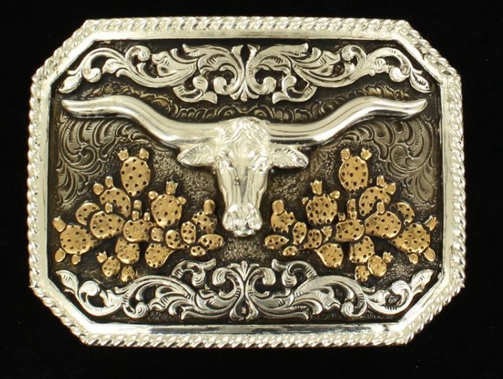 Longhorn Cactus Buckle