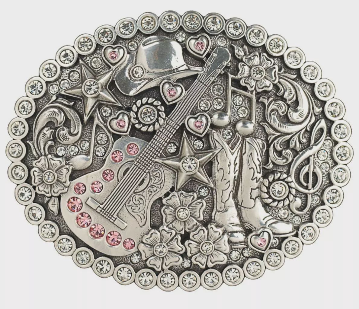 &quot;Nashville Vibes&quot; Bling Belt Buckle