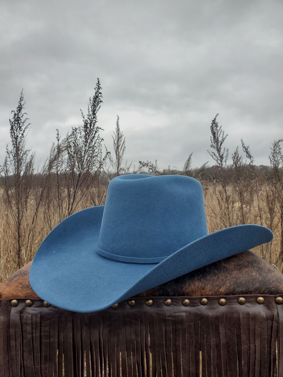 &quot;The Mesa&quot; Pure Wool Yale Blue Cowboy Hat