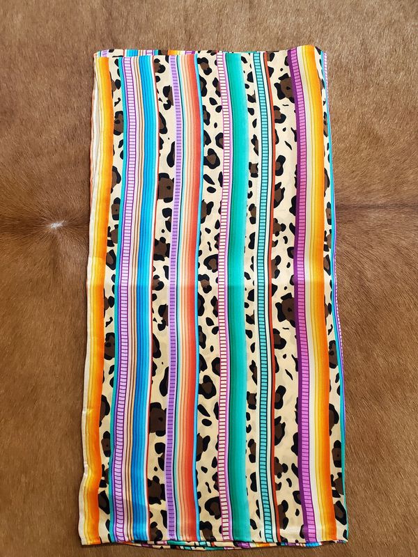 Wild Rag 33x33 Leopard Stripe