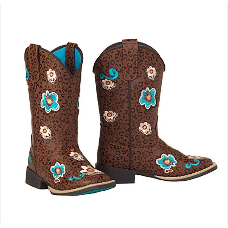 Twister Madelyn Leopard &amp; Flowers Zipper Boots
