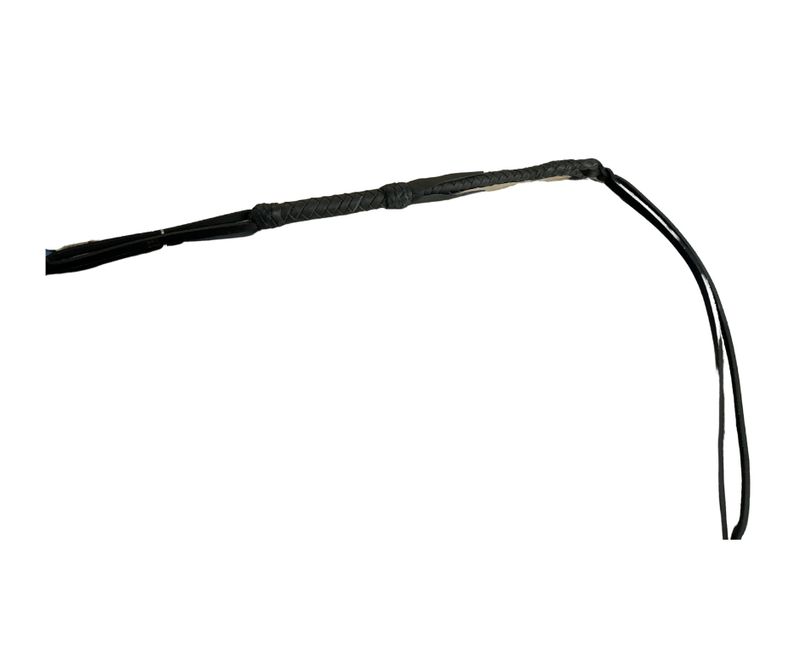Braided Leather Quirt Whip
