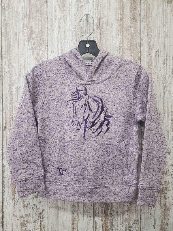 Bella Horse Speckle Fleece Hoodie-Various Color Choices!