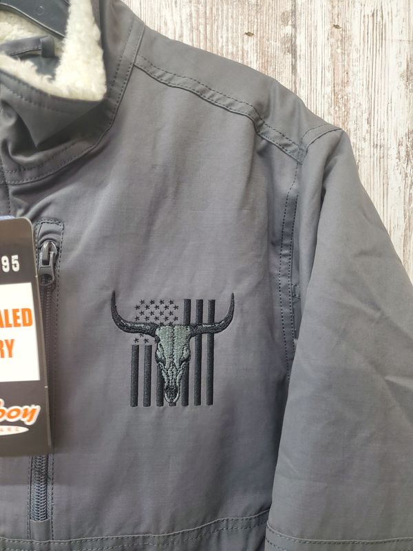 Skull Flag Heavy Twill Conceal Carry Jacket