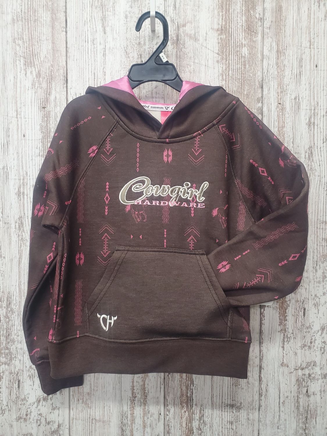 Aztec Horse Ragan Fleece Hoodie