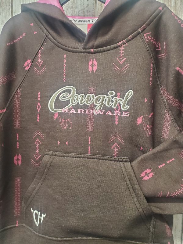 Aztec Horse Ragan Fleece Hoodie