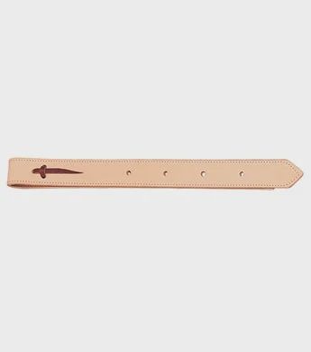 1 3/4&quot; Double Stitched Off Billet With Nylon Skirting, Color: Honey