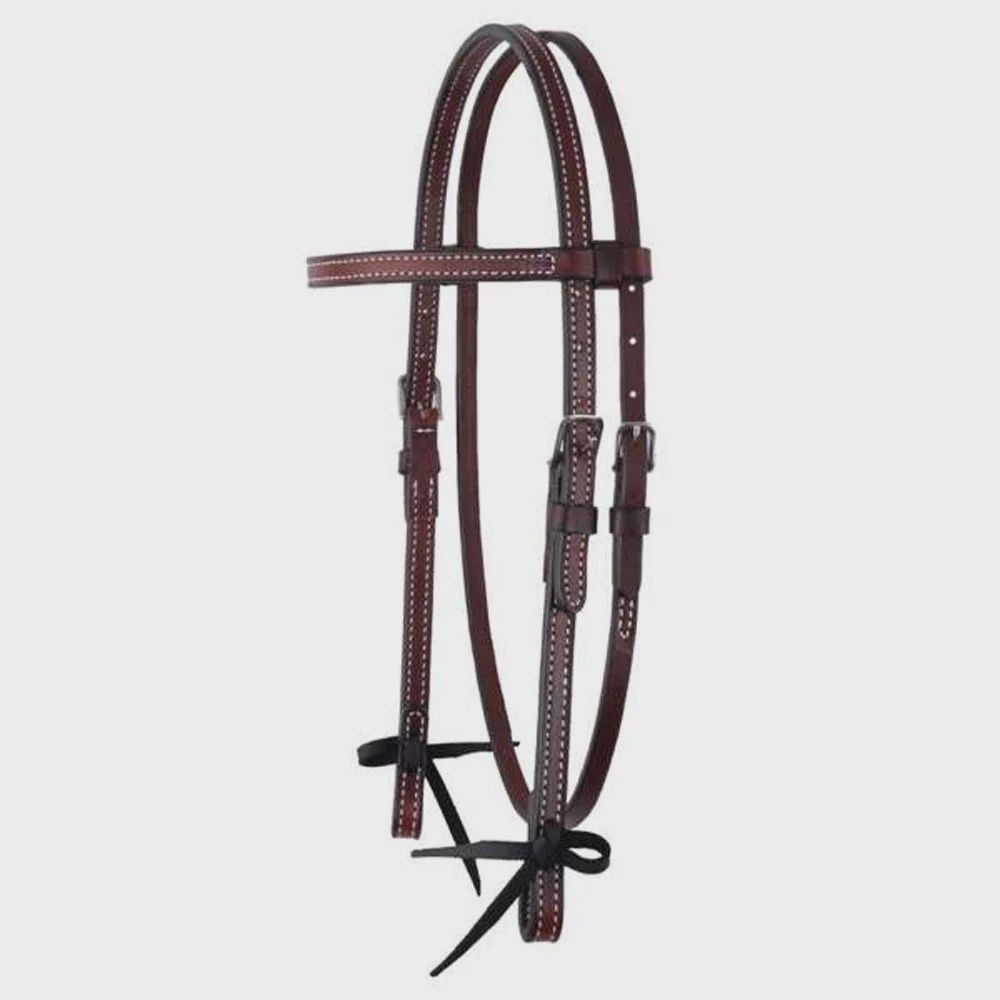 5/8&quot; Stitched Browband Plain