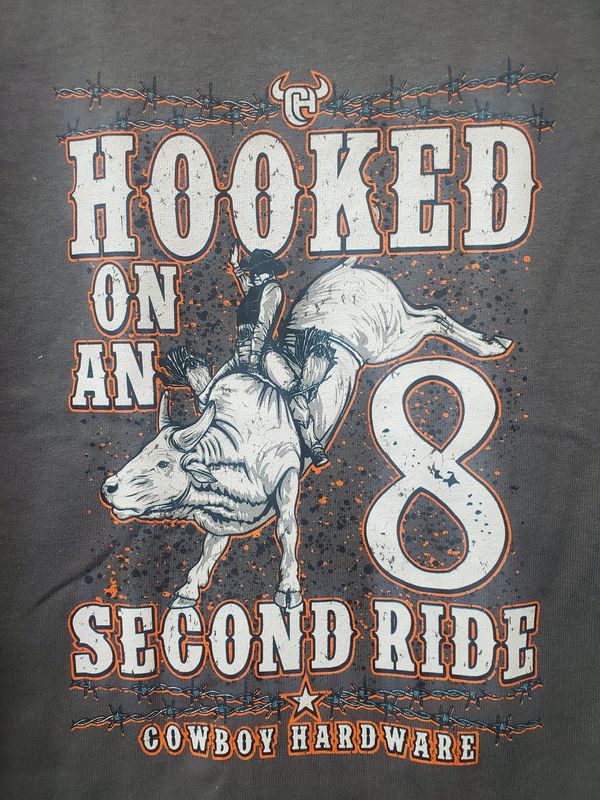 "Hooked On An 8 Second Ride" LS Tee