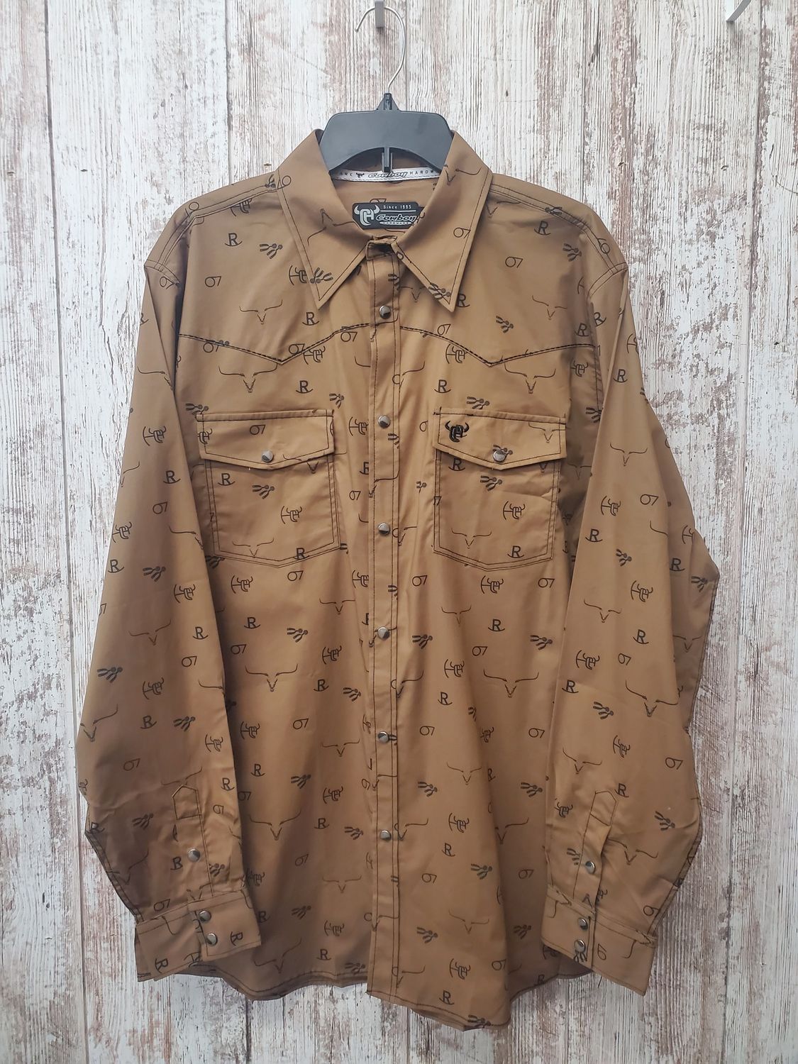 Branding Irons Long Sleeve Pearl Snap