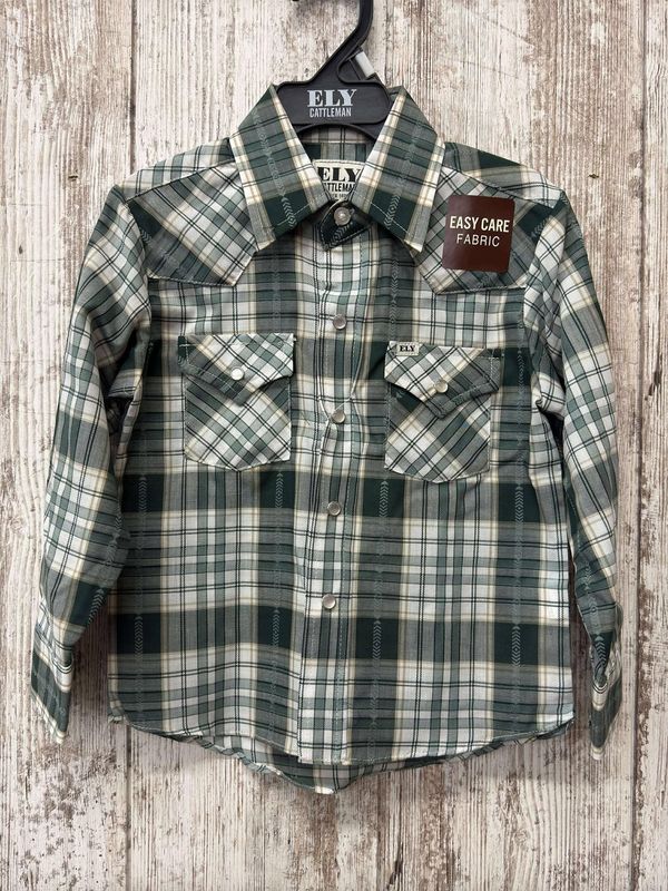 Boys Western Yoke Pearl Snap