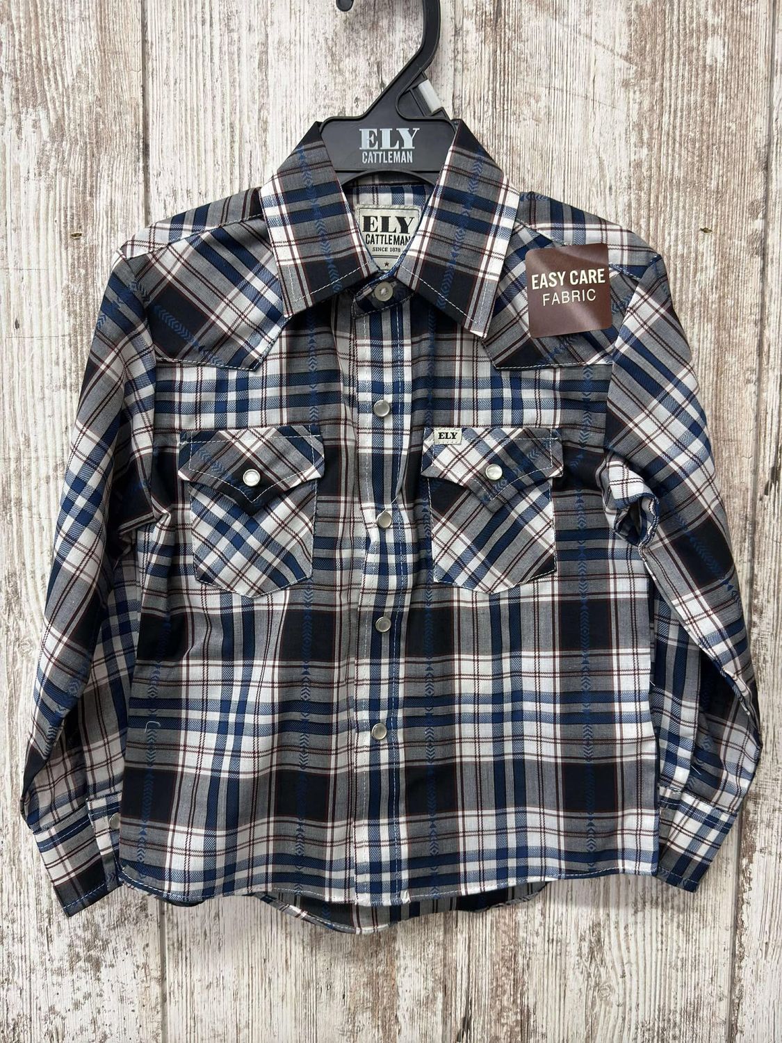 Boys Western Yoke Pearl Snap