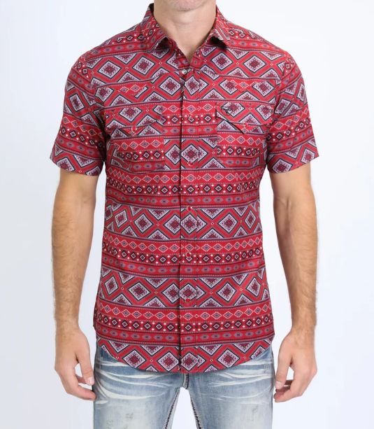 American Aztec Button Down