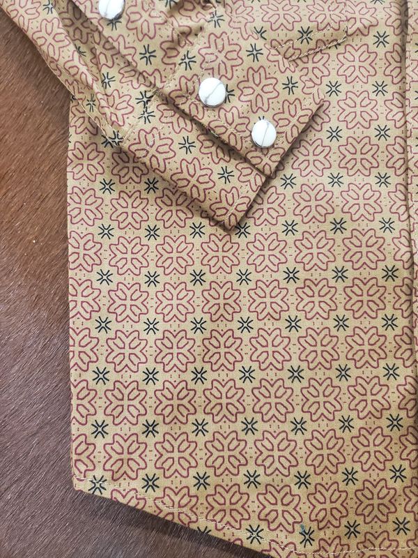Kid's Cotton Geo Print Western Shirt