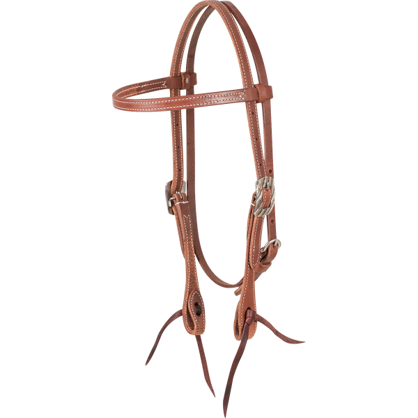 Browband Harness Headstall with Bandera Buckle Latigo Ties