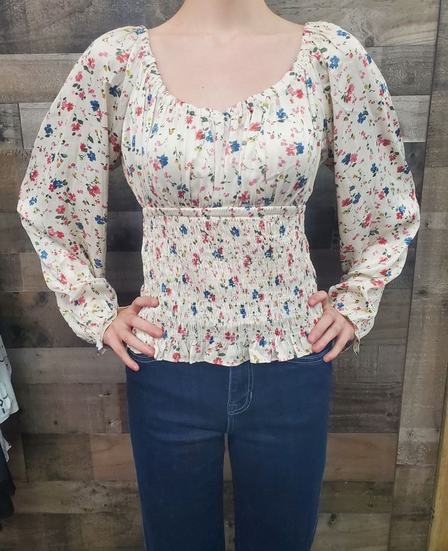 Boho Floral Blouse