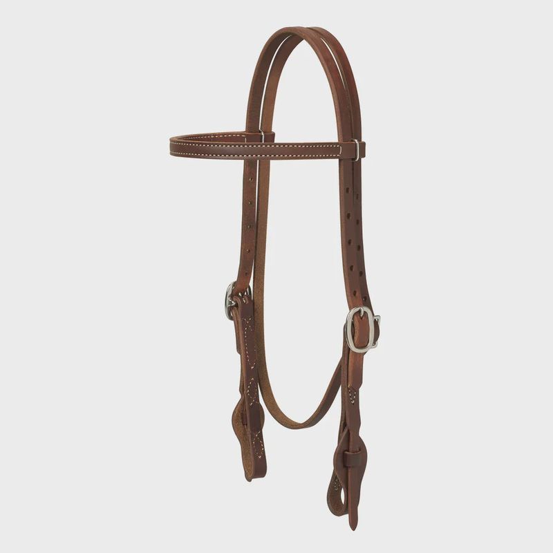 Working Tack Quick Change Single-Ply Straight Browband Headstall
