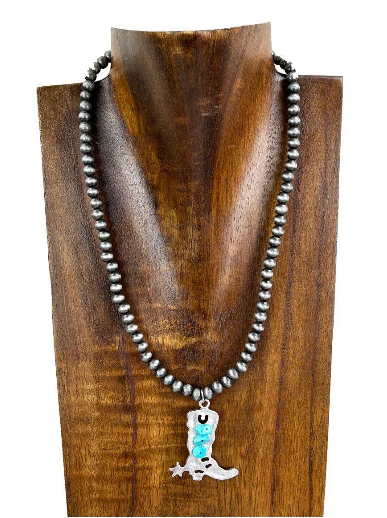 Stetson Necklace, Color: Silver