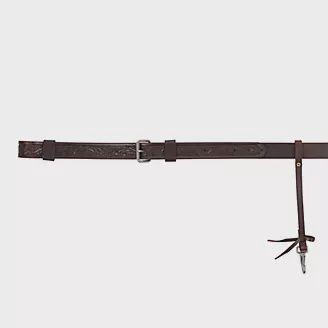 1 1/2&quot; Floral Flank Cinch, Color: Walnut