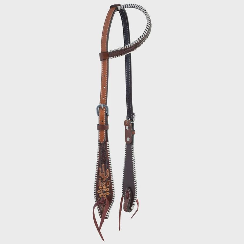 Desert Rawhide Edge One Ear Headstall