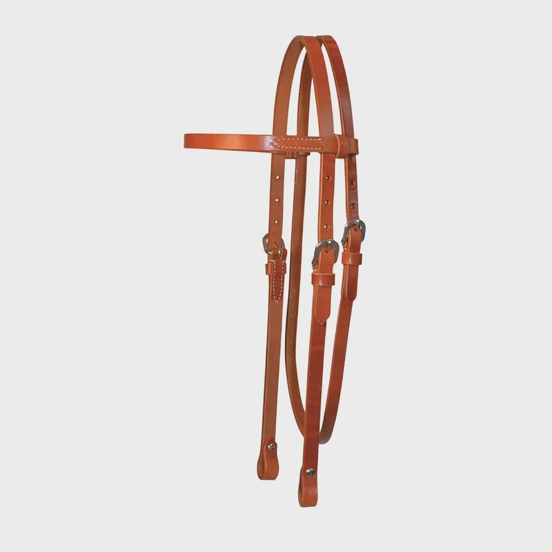 Lightweight Classic Smooth Browband Headstall