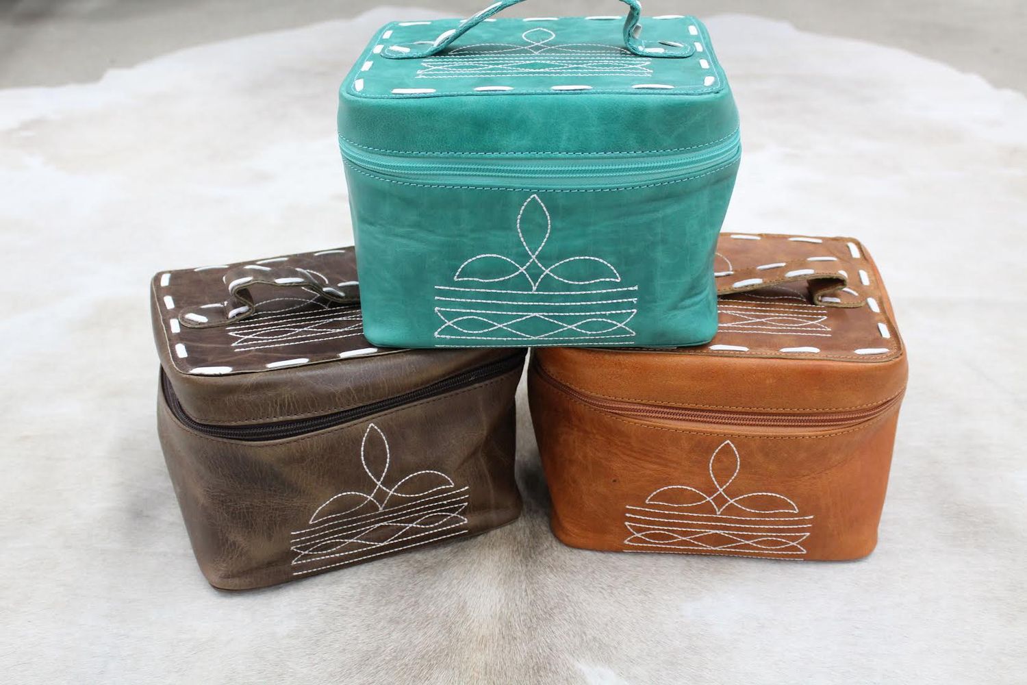 Boot Stitch Small Make Up Box