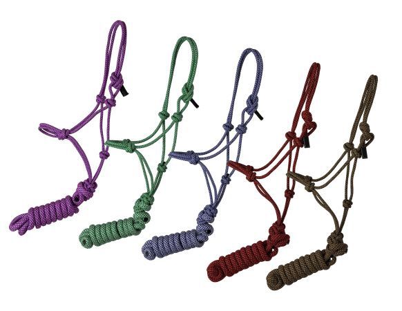 Pony Adjustable Cowboy Knot Halter with Removable Lead