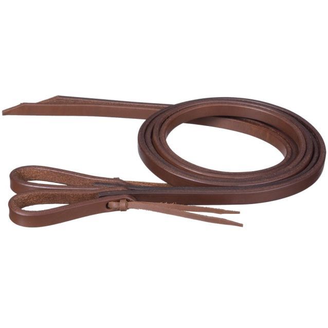Miniature Harness Leather Split Reins with Waterloop Tie Ends