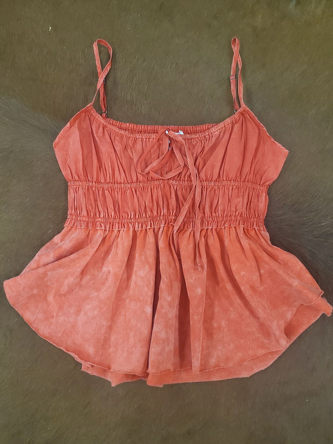 Ruched Ribbon Camisole