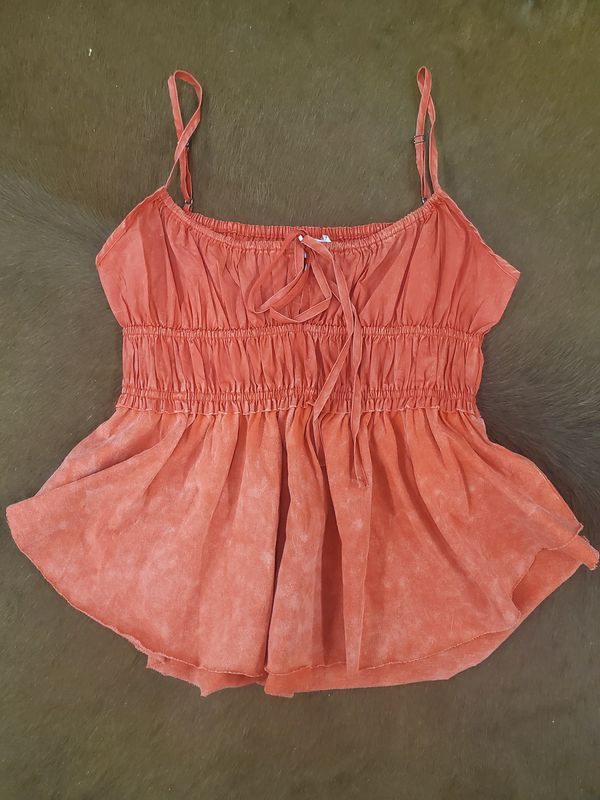 Ruched Ribbon Camisole