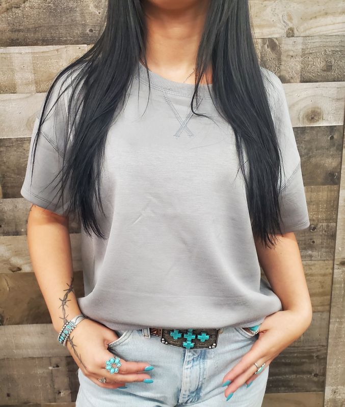 Short Sleeve Sweatshirt