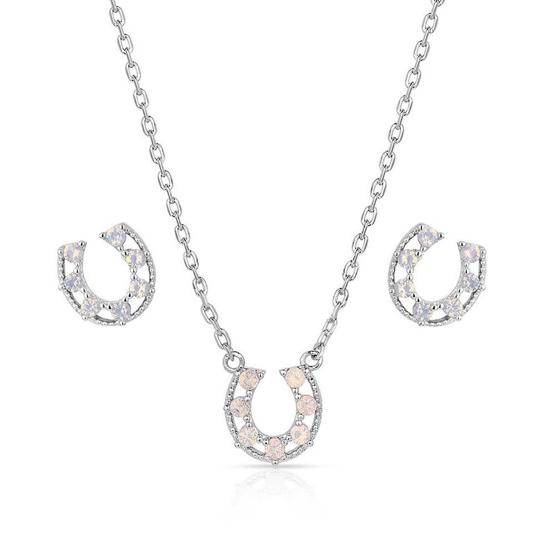 Delicate Glamour Horseshoe Jewelry Set