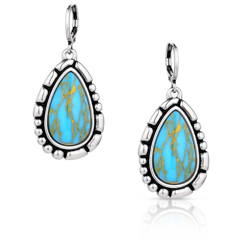 Prickly Pear Turquoise Earrings